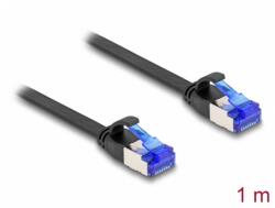 Delock Cablu de retea RJ45 FTP Cat. 6A flat/flexibil 1m Negru, Delock 80175 (80175)