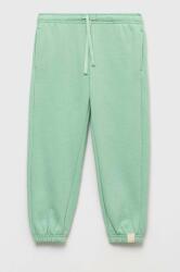 United Colors of Benetton pantaloni de trening pentru copii culoarea verde, neted PPYX-SPK01S_77X