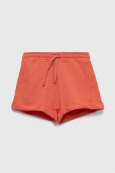 United Colors of Benetton pantaloni scurți din bumbac pentru copii culoarea portocaliu, neted, talie reglabila PPYX-SZG037_32X