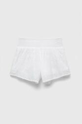 United Colors of Benetton pantaloni scurți din bumbac pentru copii culoarea alb, neted PPYX-SZG03L_00X