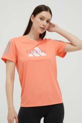 Adidas tricou de alergare culoarea portocaliu PPYX-TSD1NK_20X
