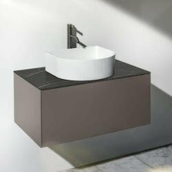 Laufen Sonar titán alsószekrény 77, 7x45, 7x34, 1 cm egy fiókkal, kerámia pulttal H4054150341421 (H4054150341421)