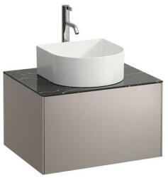 Laufen Sonar titán alsószekrény 57, 7x45, 7x34, 1 cm egy fiókkal, kerámia pulttal H4054050341421 (H4054050341421)