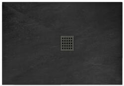 Rea Rock ásványi akril zuhanytálca 90x120 cm, fekete REA-K4580 (REA-K4580)