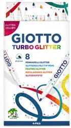 GIOTTO Filctoll GIOTTO Turbo Glitter csillámos 8db-os készlet (425800) - nyomtassingyen