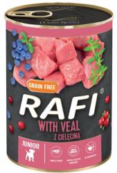 RAFI Grain Free Paté Junior Borjúval, Kék - és Vörösáfonyával 400 g 0.4 kg