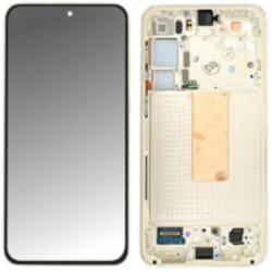 Samsung GH82-30477B Gyári Samsung Galaxy S23 Plus OLED kijelző érintővel Krém színű kerettel előlap (GH82-30477B)