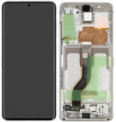 Samsung GH82-31442B Gyári Samsung Galaxy S20 Plus OLED kijelző érintővel Fehér kerettel előlap (GH82-31442B)