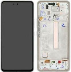 Samsung GH82-28024B Gyári Samsung Galaxy A53 5G OLED kijelző érintővel Fehér kerettel előlap (GH82-28024B)