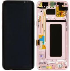 Samsung GH97-20470E Gyári Samsung Galaxy S8 Plus OLED kijelző érintővel Rózsaszín kerettel előlap (GH97-20470E)