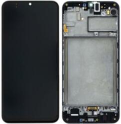 Samsung GH82-21266A Gyári Samsung Galaxy M30s OLED kijelző érintővel Fekete kerettel előlap (GH82-21266A)