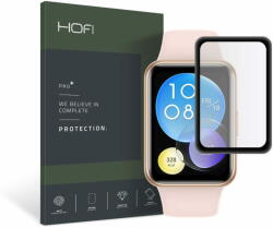  TKG Huawei Watch Fit 2 okosóra fekete keretes kijelzővédő fólia - HOFI Glass Pro+ fólia