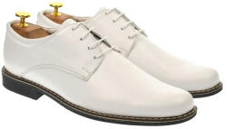 Rovi Design Oferta marimea 41 - Pantofi barbati, eleganti, albi, din piele naturala - LPAABOX