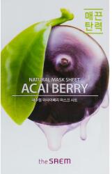 The Saem Mască din țesătură cu extract de fructe de Acai pentru față - The Saem Natural Acai Berry Mask Sheet 21 ml