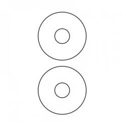 Etikett címke, CD-hez 117mm100 lap, 2 címke/lap - bolt
