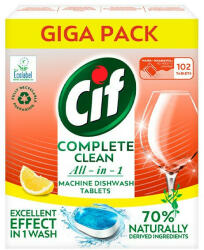 Cif Complete Clean All in 1 Lemon 70% Naturally mosogatógép tabletta 102 db