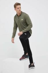 Adidas edzős pulóver Train Essentials zöld, nyomott mintás - zöld S