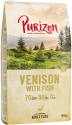Purizon 6, 5kg Purizon Adult szarvas & hal - gabonamentes száraz macskatáp