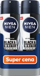 Nivea Men Black & White Invisible Original deo spray 2x150 ml