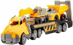Sunman Set transportator cu utilaj de constructii, Maxx Wheels