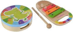 Eichhorn Instrumente muzicale din lemn Music Set Eichhorn tobă și xilofon de la 12 luni (EH3490) Instrument muzical de jucarie