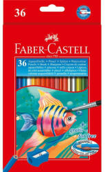 Faber-Castell Creioane Colorate Acuarela Faber-Castell 36 Buc + pensula (FC114437)