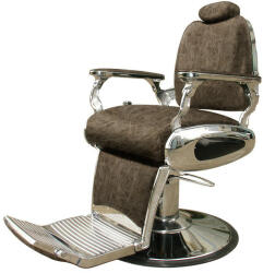 Barburys Scaun de frizerie Arrow cu aspect retro maro (P003081)