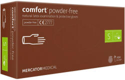 Comfort Púdermentes Latex kesztyű 100db S Powder-free