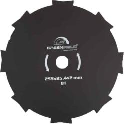 Green Field Disc din oțel cu 8 dinți, Ø255 x Ø25, 4 x 2 mm (GA-DISC_8T_2MM)