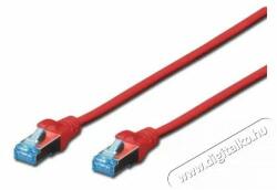 ASSMANN CAT5e SF/UTP PVC 3m piros patch kábel - digitalko