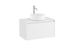 Roca Ona 80 cm-es fürdőszoba bútor ráültethető mosdóhoz, matt fehér A851724509 (A851724509)