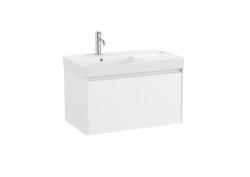 Roca Ona 80 cm fürdőszoba bútor balos mosdóval, matt fehér A851720509 (A851720509)