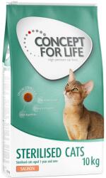 Concept for Life 10kg Concept for Life Sterilised Cats lazac száraz macskatáp