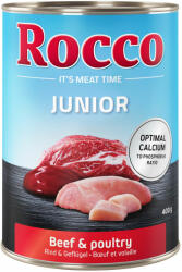 Rocco Rocco Pachet economic Junior 24 x 400 g - Pasăre cu vită