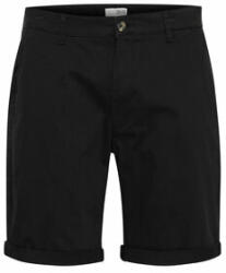 Solid Pantalon scurți din material 21200395 Negru Regular Fit