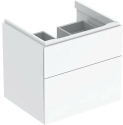 Geberit Xeno2 alsó szekrény mosdóhoz 58x46, 2 cm, két fiókkal, magasfényű fehér 500.506. 01.1 (500.506.01.1) - szaniteronline