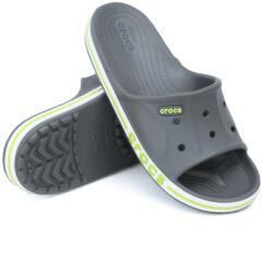 Crocs Bayaband Slide unisex papucs 205392-0GX szürke-lime kombi