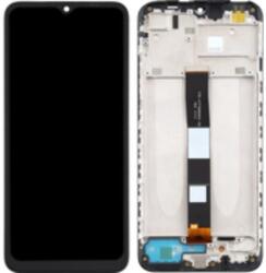 Xiaomi 560001C3LV00 Gyári Xiaomi Redmi 9AT fekete LCD kijelző érintővel kerettel előlap (560001C3LV00)
