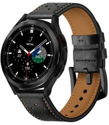 Tech-Protect TP0651 Tech-Protect Leather Samsung Galaxy Watch 4 / 5 / 5 Pro / 6 óraszíj, fekete (TP0651)