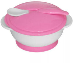  Baby care etető tál + kanál - blush pink - babakocsigyar