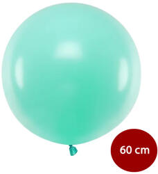 PartyDeco S. r. o Világos menta lufi, 60 cm / 1 db