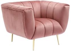 LuxD Design fotel Nikolai rózsaszín bársony