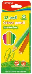 Keyroad színes ceruza készlet, famentes, virág alakú, 12 db (KR972399)
