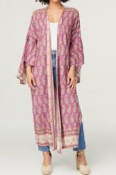 RohBoutique Bluza Kaftan floral din viscoză, Roh Br2590, roz cu maneci bufante