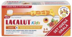 Zdrovit Pasta de Dinti Lacalut Kids 2-6 Ani cu Periuta 55 mililitri Lacalut