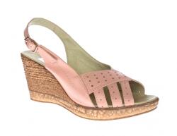 MITVAS Sandale dama de vara cu platforme de 7 cm, din piele naturala, Bej, BOX, S50BEJBOX