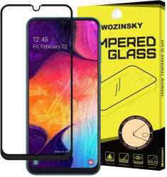 Rexdigital Samsung Galaxy A50 (A30 A30s A50s M30) karcálló edzett üveg TELJES KÉPERNYŐS FEKETE Tempered Glass kijelzőfólia kijelzővédő fólia kijelző védőfólia eddzett SM-A505F