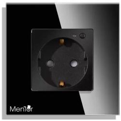 Mentor Priza simpla Smart wireless Mentor ES039 WiFi 16A monitorizare consum incastrata neagra (MMDES039)