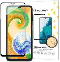 Rexdigital Samsung Galaxy A04 A04s A04e karcálló edzett üveg hajlított fekete keretes Tempered Glass kijelzőfólia kijelzővédő fólia kijelző védőfólia edzett