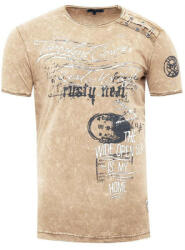 RUSTY NEAL tricou bărbătesc 15194 potrivire regulată Bej XL